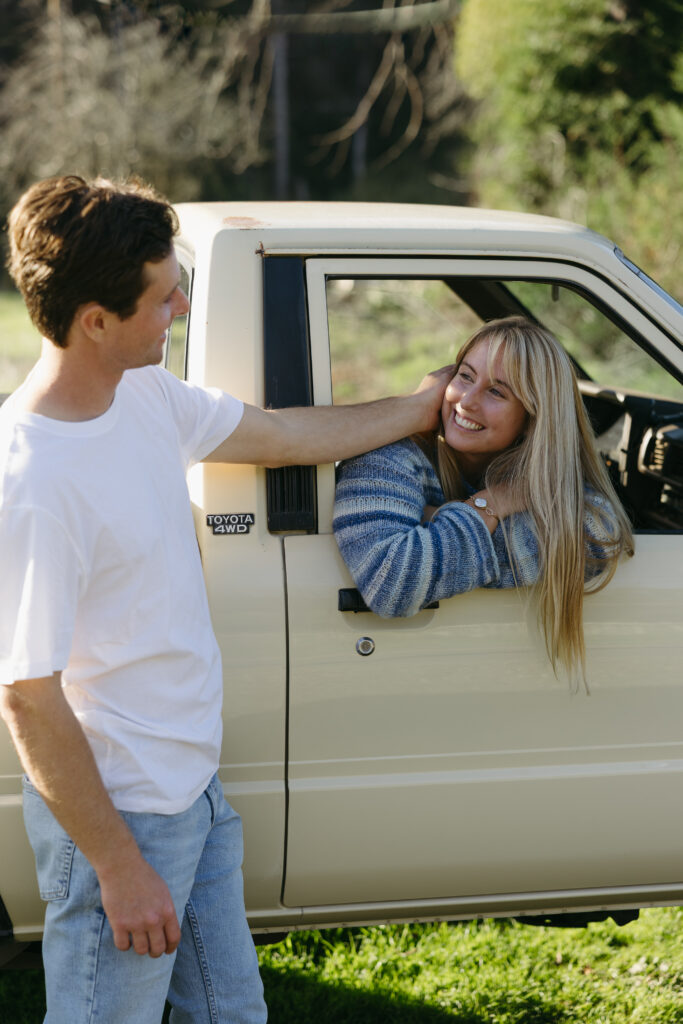 Tenaya and Simon engagement session california central coast