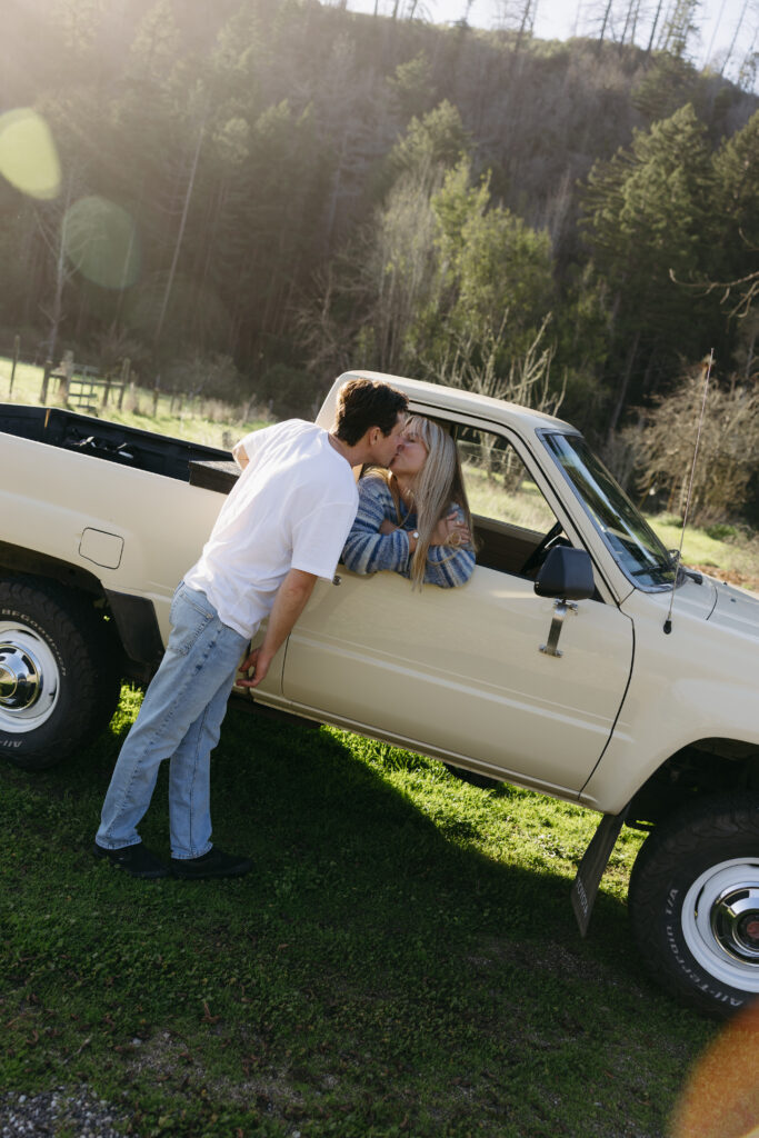 Tenaya and Simon engagement session california central coast