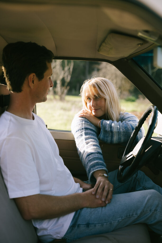 Tenaya and Simon engagement session california central coast