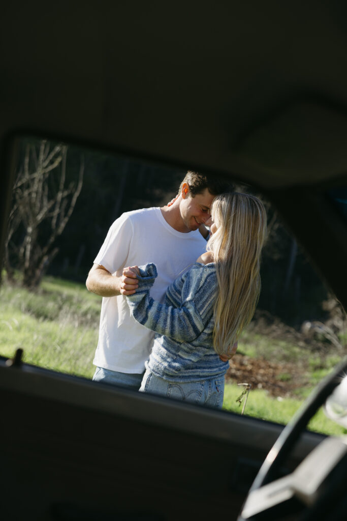 Tenaya and Simon engagement session california central coast