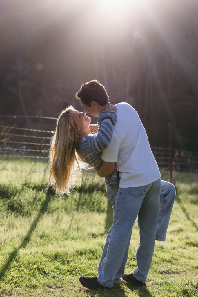 Tenaya and Simon engagement session california central coast