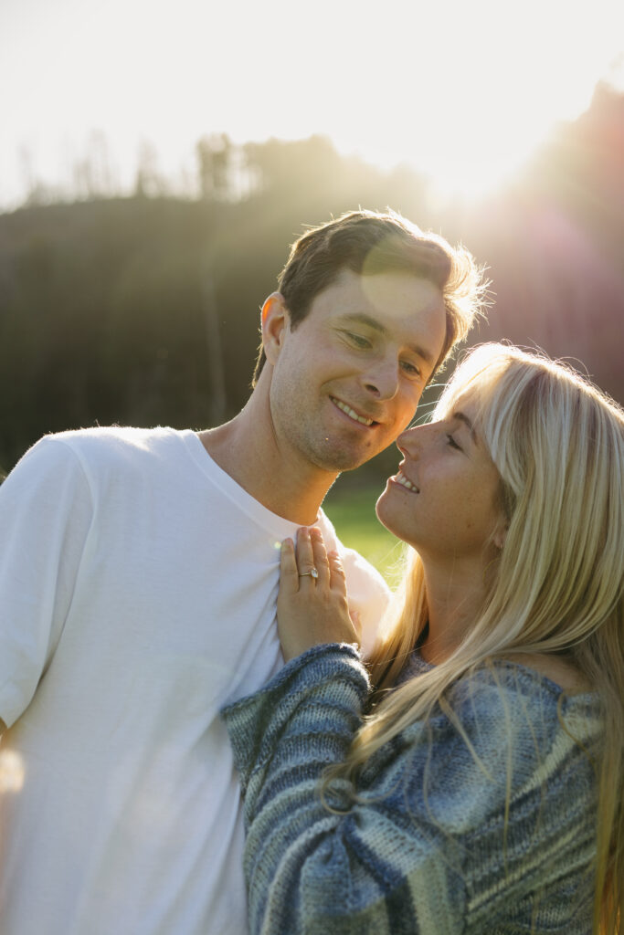 Tenaya and Simon engagement session california central coast