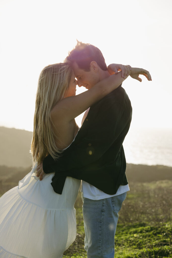 Tenaya and Simon engagement session california central coast