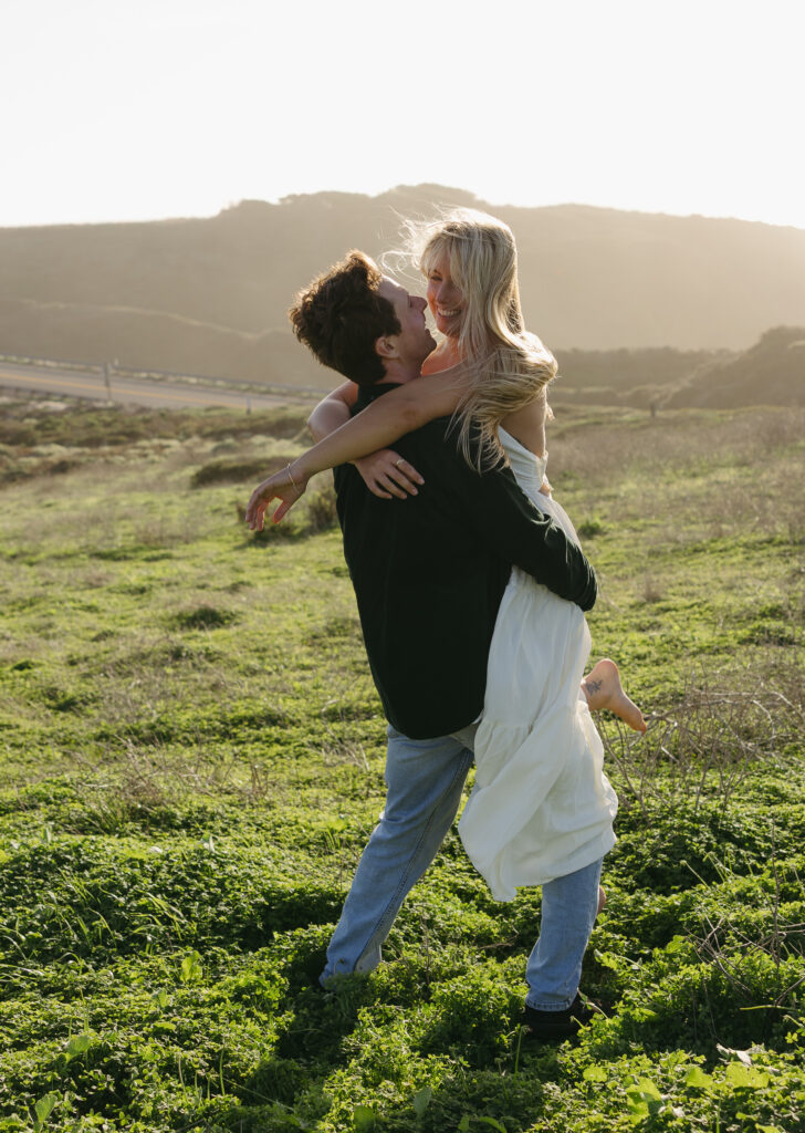 Tenaya and Simon engagement session california central coast